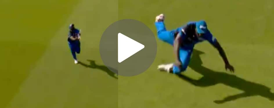 [Watch] Andre Russell Takes Outrageous Diving Catch To Send Will Jacks Packing In The Hundred